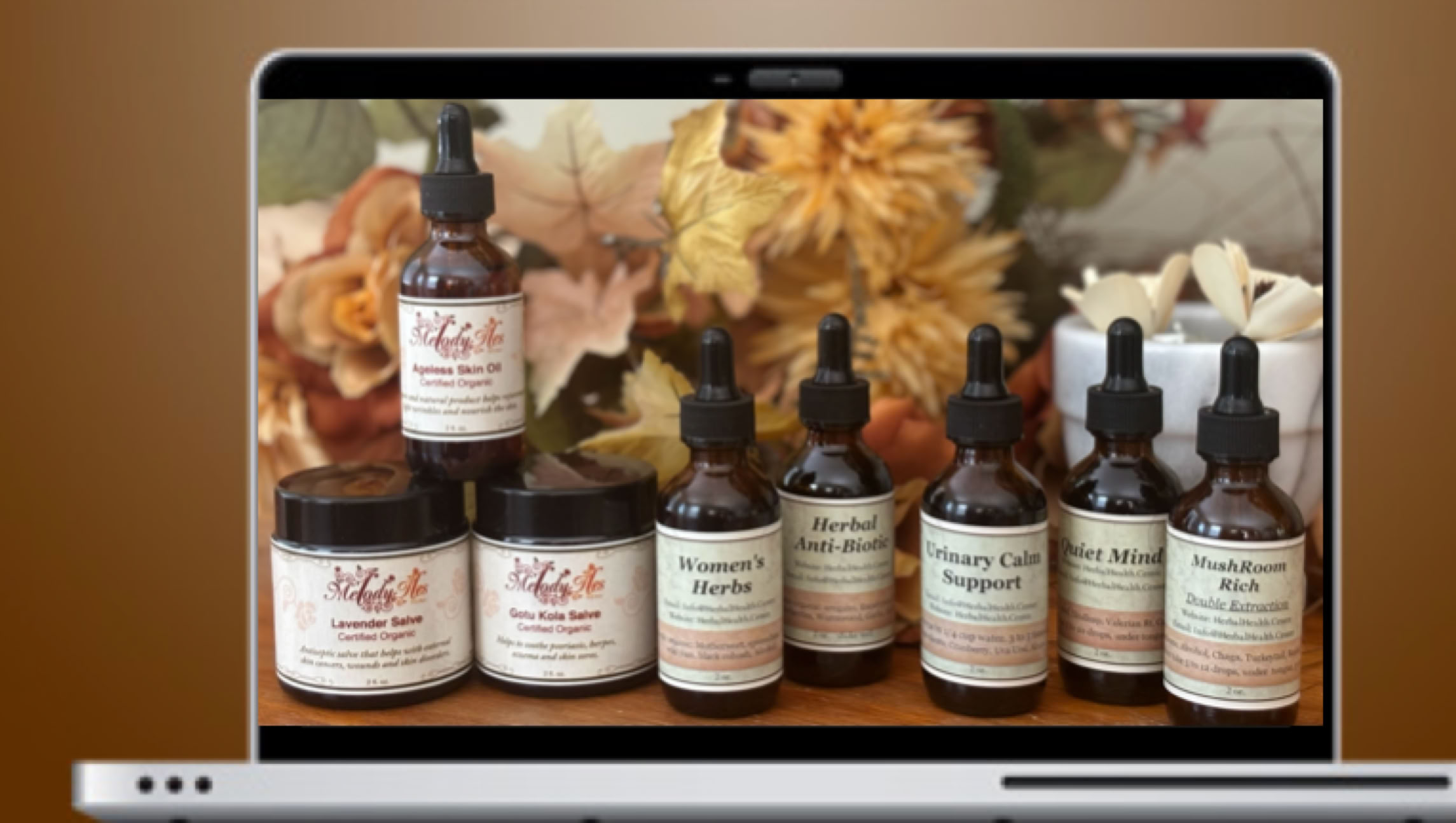 MelRu products, herbal antibiotic, quiet mind, women's herbs, gotu kola salve, lavender salve.  Handcrafted putting your health first. 